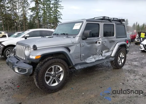 2019 Jeep Wrangler Unlimited Sahara 4X4 from USA, damaged, VIN 1C4HJXEG8KW529033
